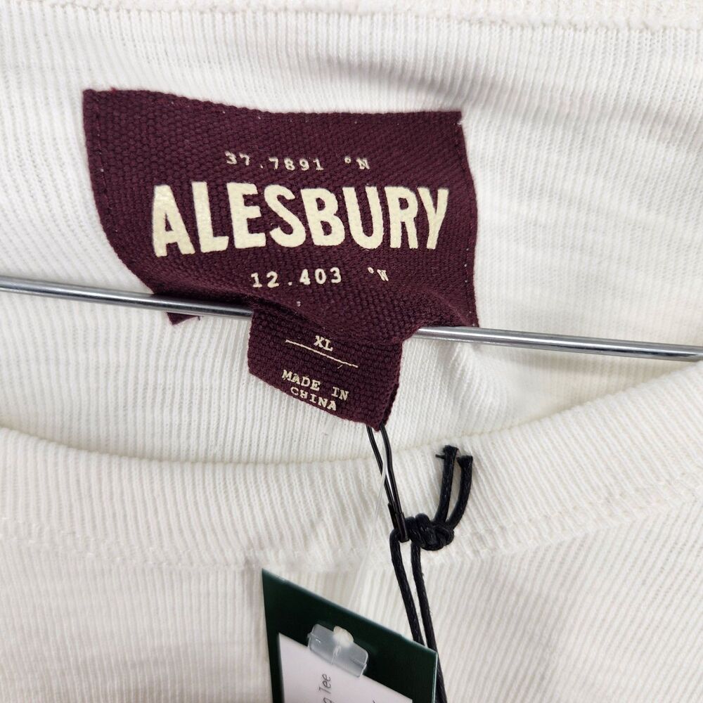 Alesbury Men's White XL Heavyweight Rib Perfect Layering Tee NWT - Picture 5 of 9